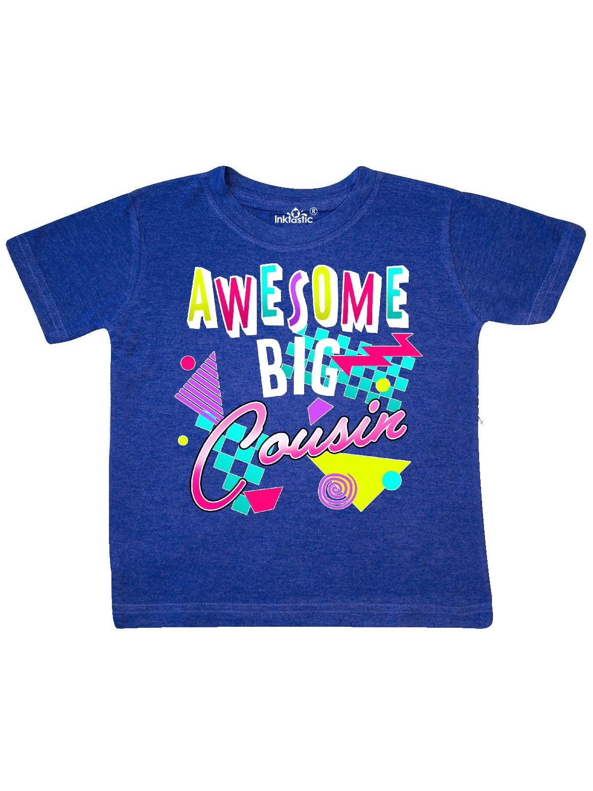 Awesome Big Cousin, 80s retro style Toddler T,Shirt